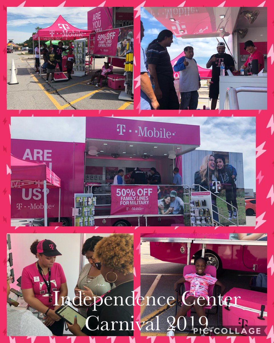 TMoTruckWestMO's tweet photo. #RockingOur here at #IndependenceMall with the #Carnival! We have all your #BackToSchool2019 deals going on! Come play some games, #HulaHoop with us and celebrate the #BestInWireless! https://t.co/UBHGiijsCL
