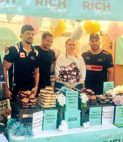 Wow...what a day...when <a href="/HepCahill/">Hep Cahill</a>, <a href="/AnthonyGelling/">Anthony Gelling</a> and <a href="/Leuluai/">MacGraff Leuluai</a> come and visit you at work! Great to meet you all, you're a credit to our town and good luck at Wembley next week <a href="/WidnesRL/">Widnes Vikings</a> #upthevikings <a href="/southportflower/">Southport Flower Show</a> <a href="/ChefBrianMellor/">Chef Brian Mellor</a>