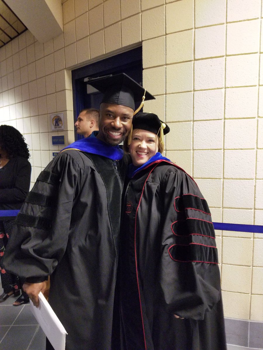 So proud of Dr. Tre Myers earning his doctorate degree today! It's been a long time since we were <a href="/UGAHousing/">University Housing</a> #hillcommunity together!! Congrats!  #FlashesForever