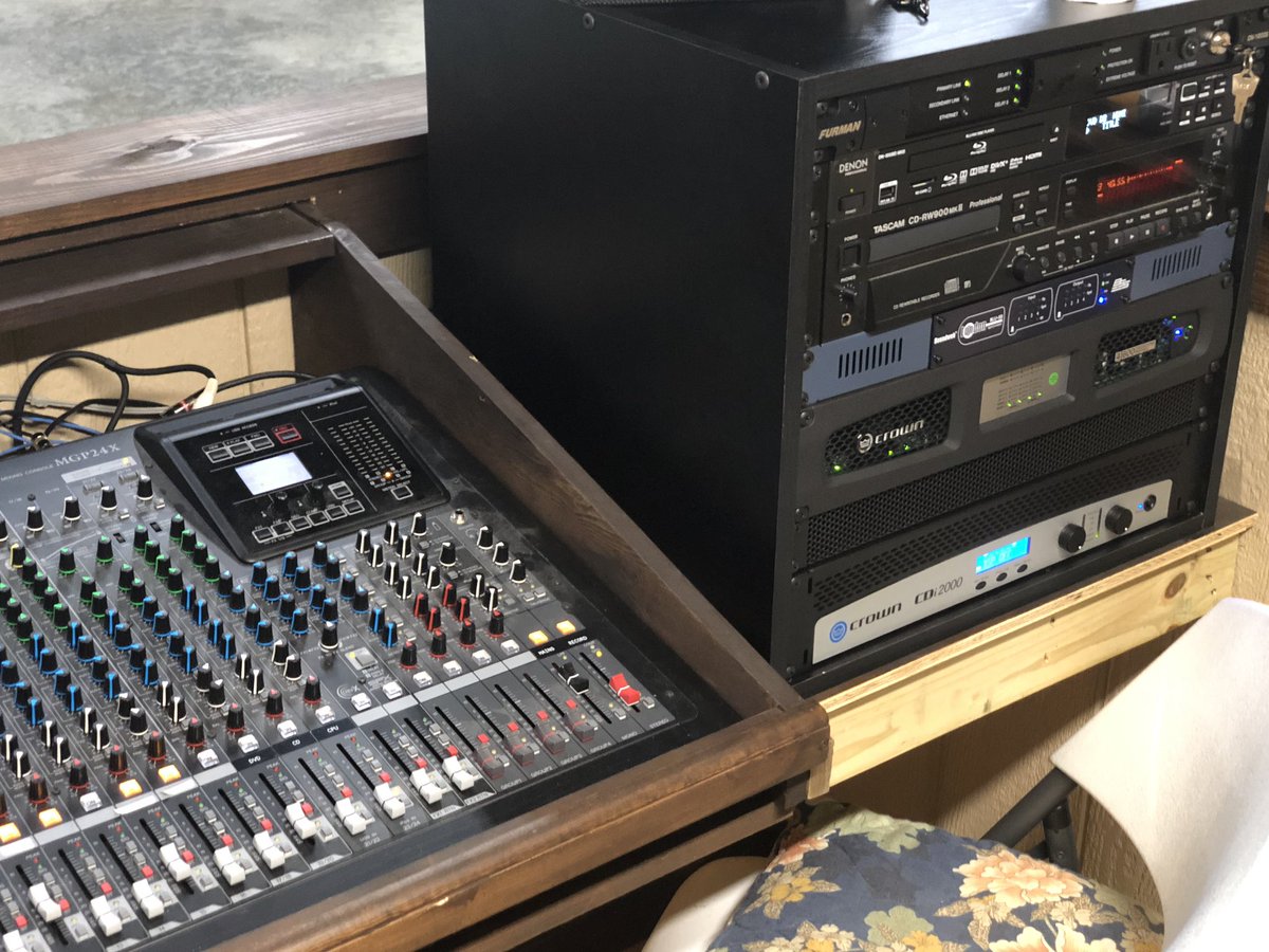 CrossSystems's tweet image. J-C Cowboy Church entire rack @denonpro @CrownAudio @bssaudio @YamahaCommAudio