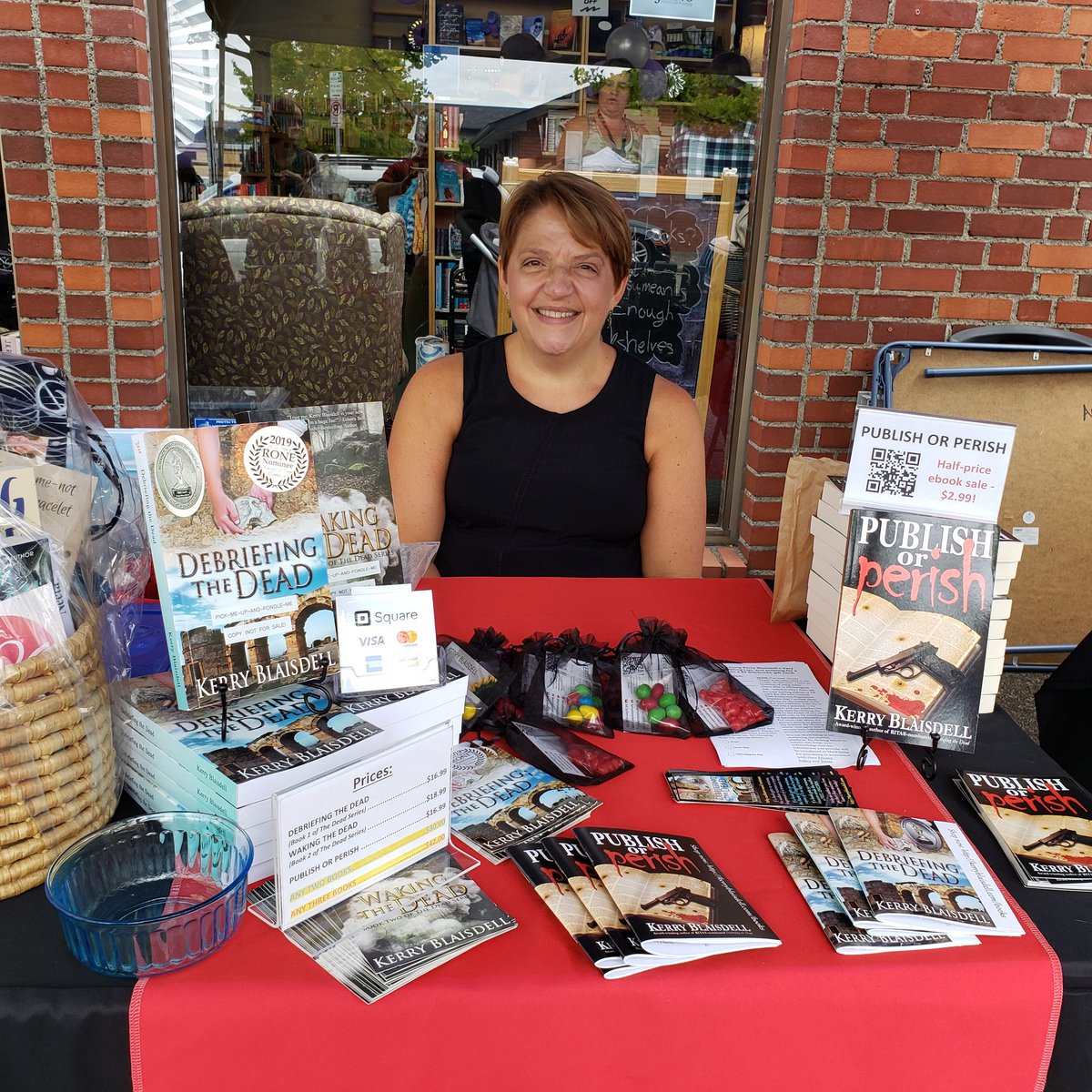 kerryblaisdell1's tweet photo. I'm here at #BookstoreRomanceDay at @JansPaperbacks in Beaverton until 4p! Come say hi! #wrpbks #urbanfantasy #paranormal #romance #ghosts #ghostfiction #novels #read #books #mustread #bookish #myth #gods #angels #demons #archangels #readromance #author #ritagh #thedeadseries https://t.co/jgXsKx3Nj2