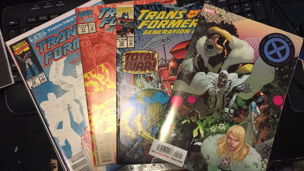 NotSoSouthernGs's tweet photo. #LocalHaul from @mycomicshop finished off my Marvel #transformers run and the latest X-Men story. https://t.co/5UteLwV4l7