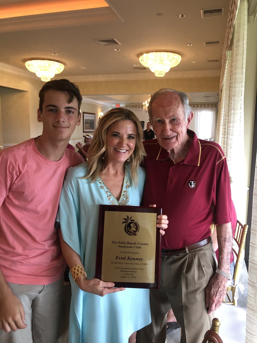 wpbf_tiffany's tweet photo. Thank you @PeteBurke for an awesome afternoon celebrating #FSU @Seminoles athletes. At 83, Dad was so touched to be inducted into Palm Beach County Seminole Club Emeritus Society! ⚾️ #Classof1958 #GoNoles https://t.co/UBr4TAx75c