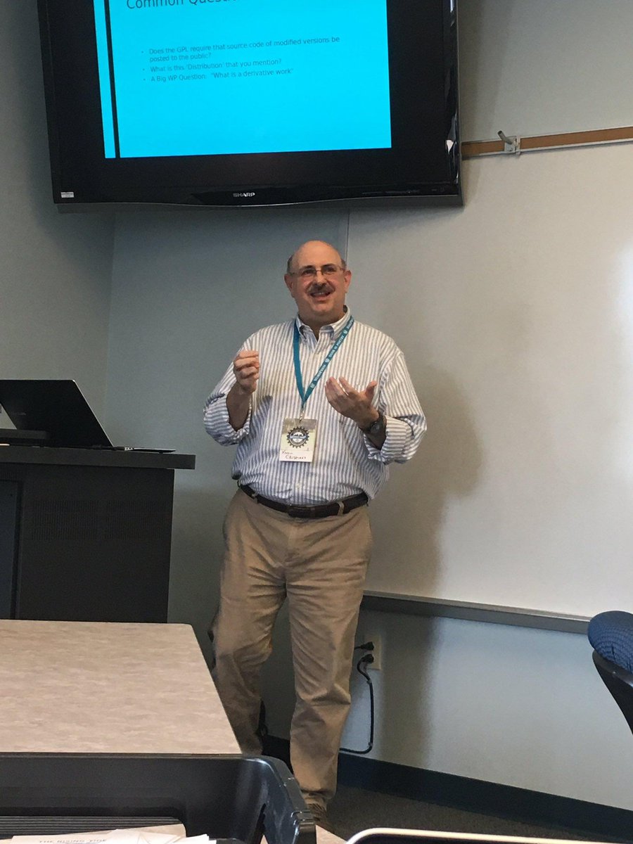 Mr. 
<a href="/kcristiano/">Kevin Cristiano</a>
 talking about “Why should I care? WordPress Open Source and tha GPL.”  I hope our video works out because he’s rocking it! #WCLVPA