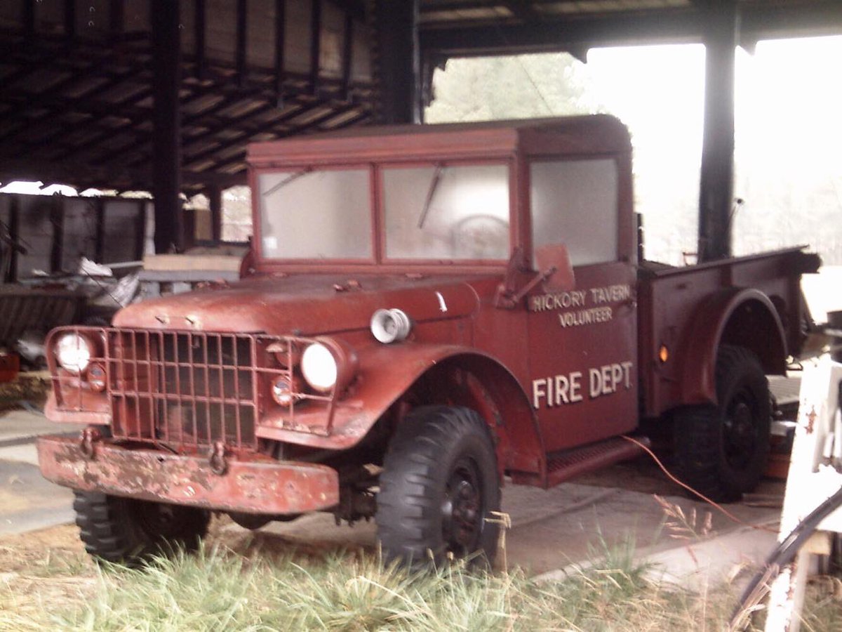 TavernFire's tweet photo. Our old brush truck was restored back to the original military vehicle and now travels to different events for show. Great work by the owner. https://t.co/7lL78xPfe8