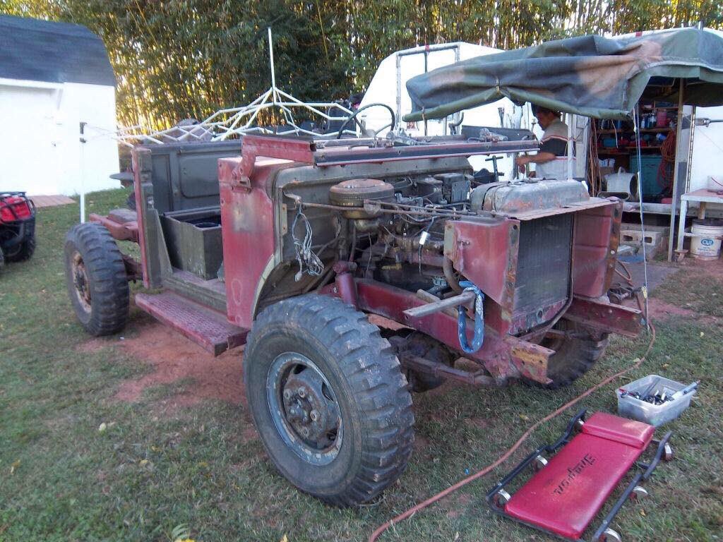 TavernFire's tweet photo. Our old brush truck was restored back to the original military vehicle and now travels to different events for show. Great work by the owner. https://t.co/7lL78xPfe8