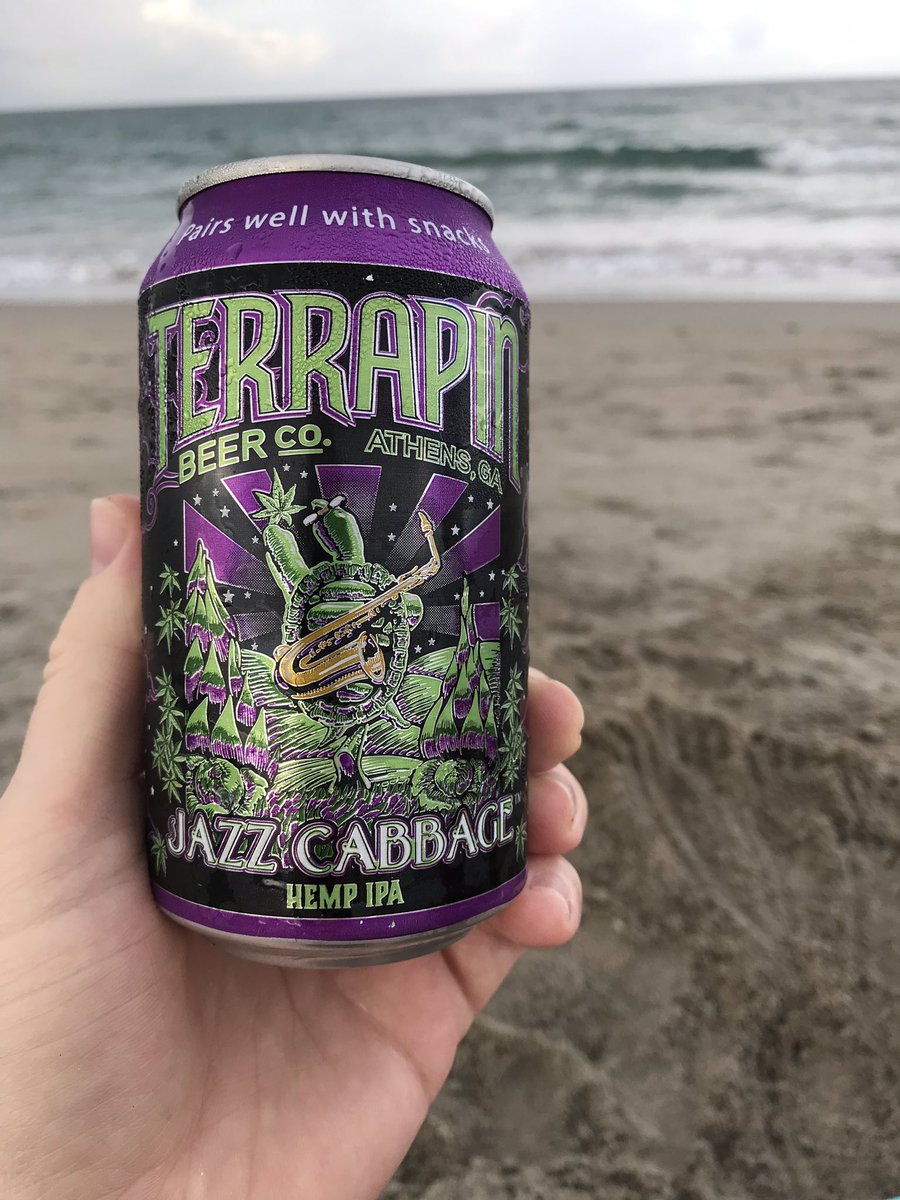 FollowthatBeer's tweet image. #beachlife w/ @TerrapinBeerCo Jazz Cabbage Hemp IPA #tastytrees #hophead #canlife