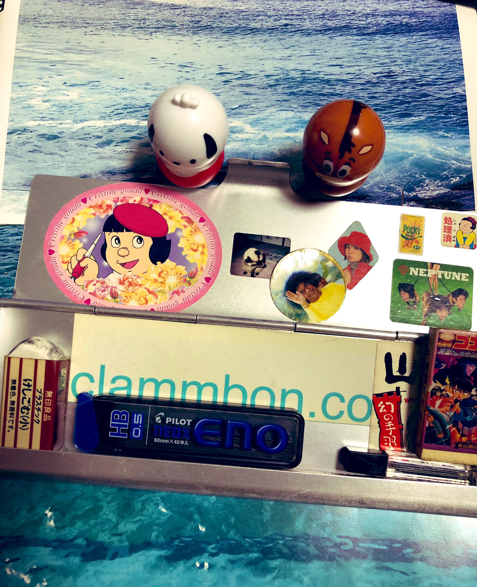 Kenji V Twitter 無印良品の筆箱アレンジ 天才漫画家のクリスチーネ剛田先生が眩しい仕上がり