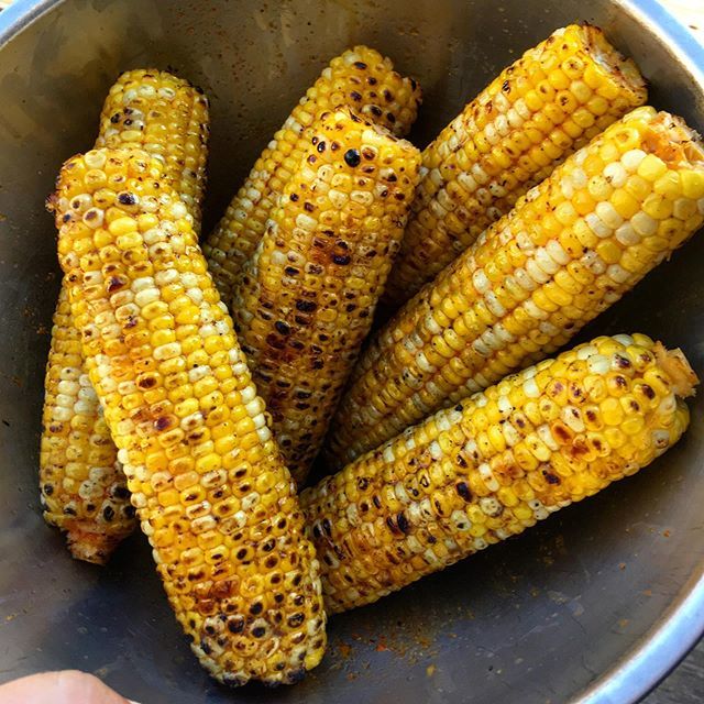 BurntFingerBBQ's tweet photo. Charred sweet corn from the @cookshackinc #pg500 https://t.co/z3spUr3Sfo https://t.co/DJNGCcKJmG