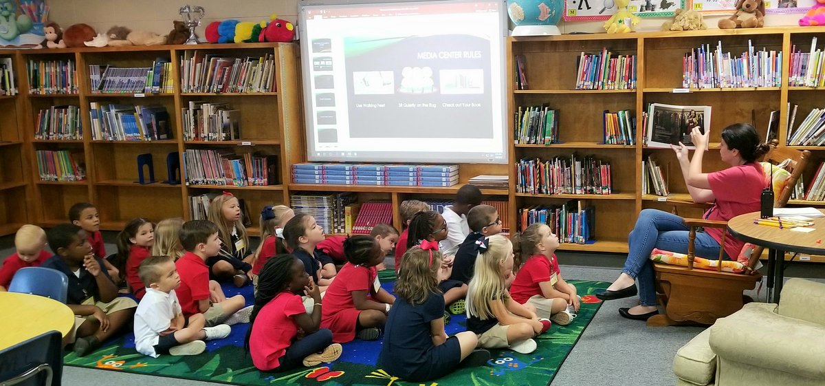 MysticForks's tweet photo. Some of our new kinders learning from our rocking new Media Specialist @AGeigerman!
 #nctspride #ncssbethebest https://t.co/hoXGSlmUR6