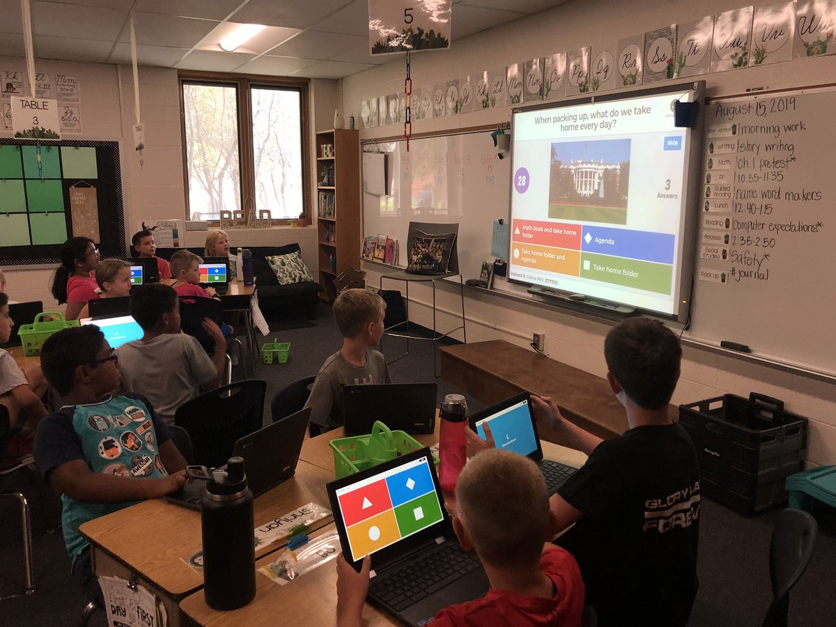 We ended our week by reviewing our classroom expectations through a Kahoot!