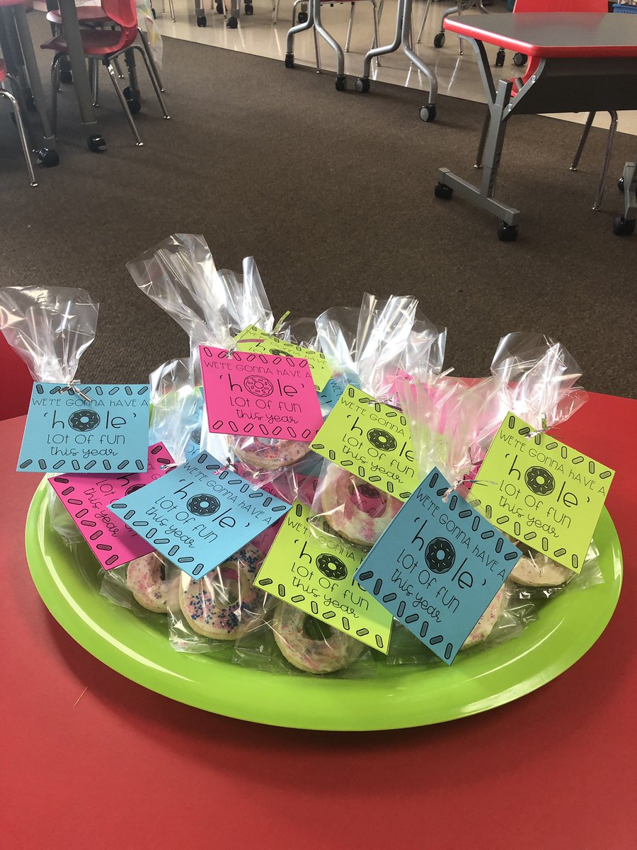 JenniferRenfro's tweet photo. Another amazing Meet the Teacher. I’m so excited to get this year started!!!! Donut Theme!!! https://t.co/qElYTxIaTb