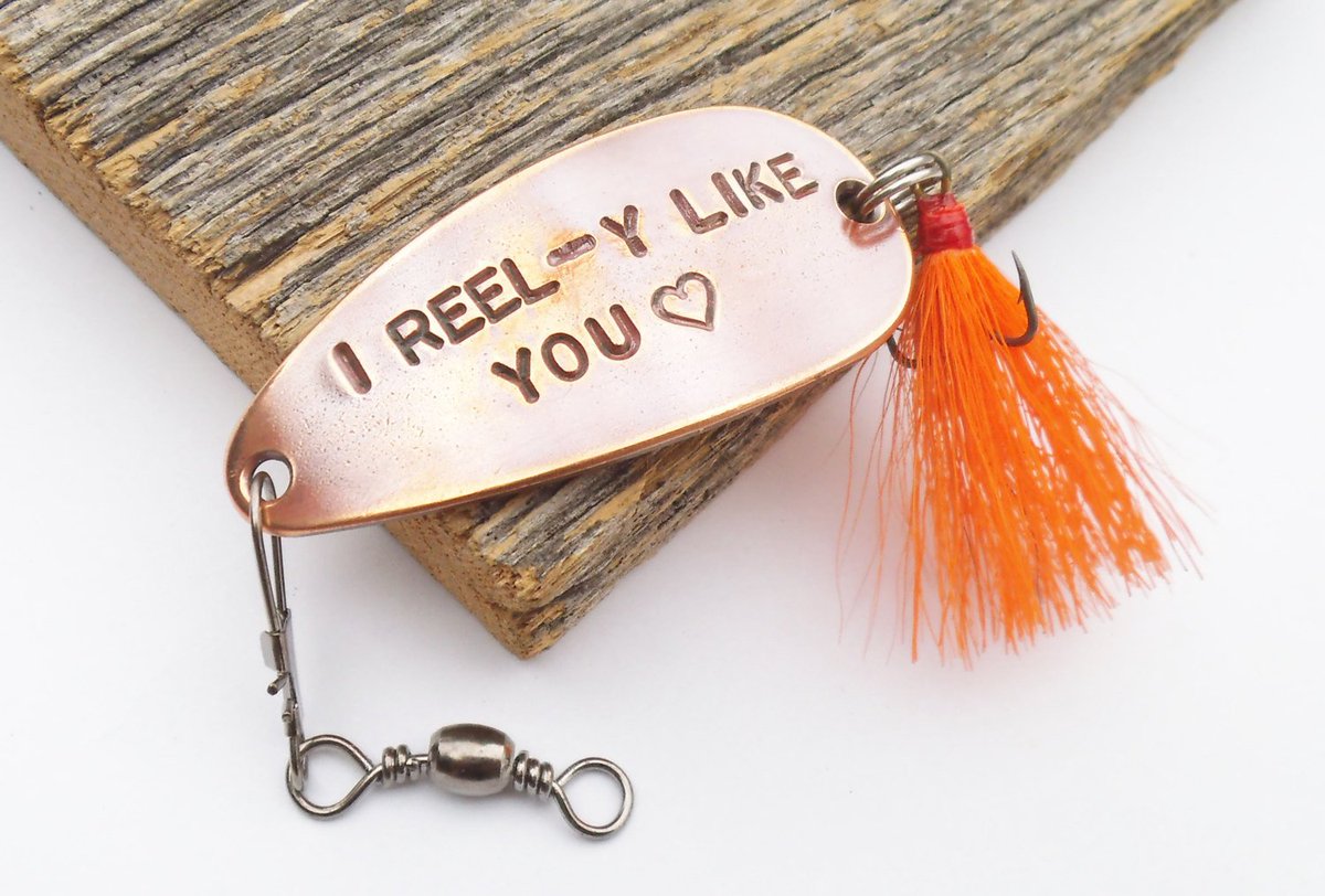 I Reel-y Like You - Personalized Spoon Lure for Boyfriend or Girlfriend http://tuppu.net/3e6d5b7f #Shopify #CandTCustomLures #Valentines_day_guy