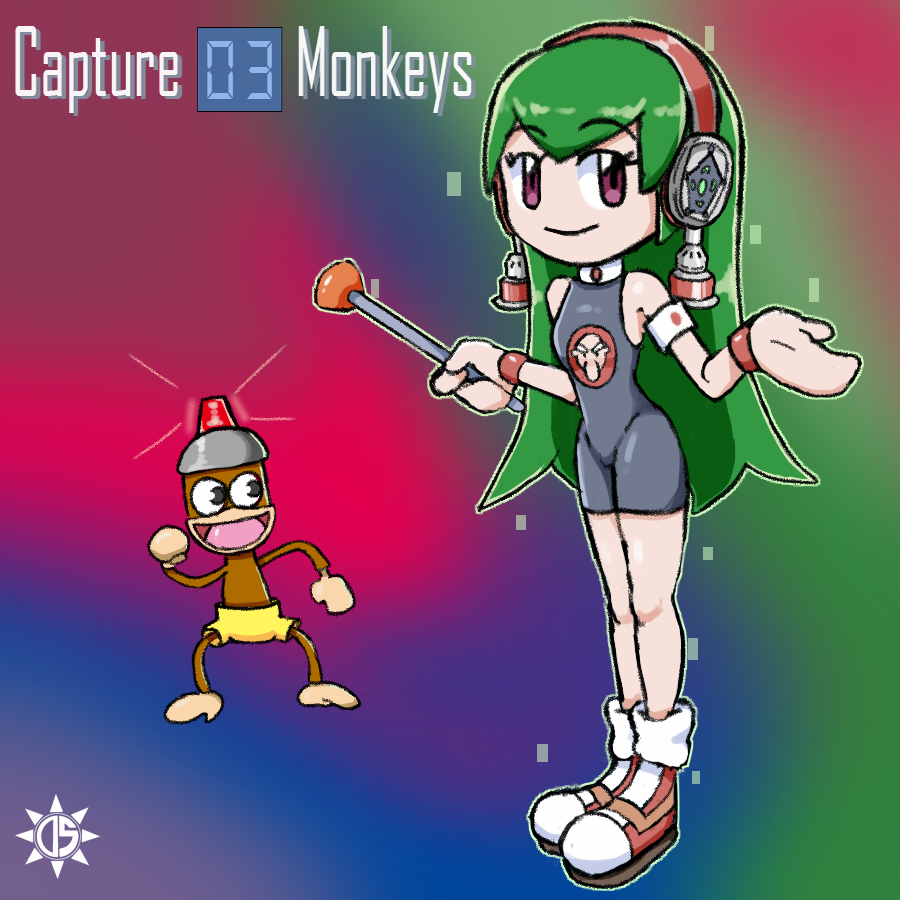 「Casi/Charu from Ape Escape #cutiesaturd」|Sunny D. Lightのイラスト