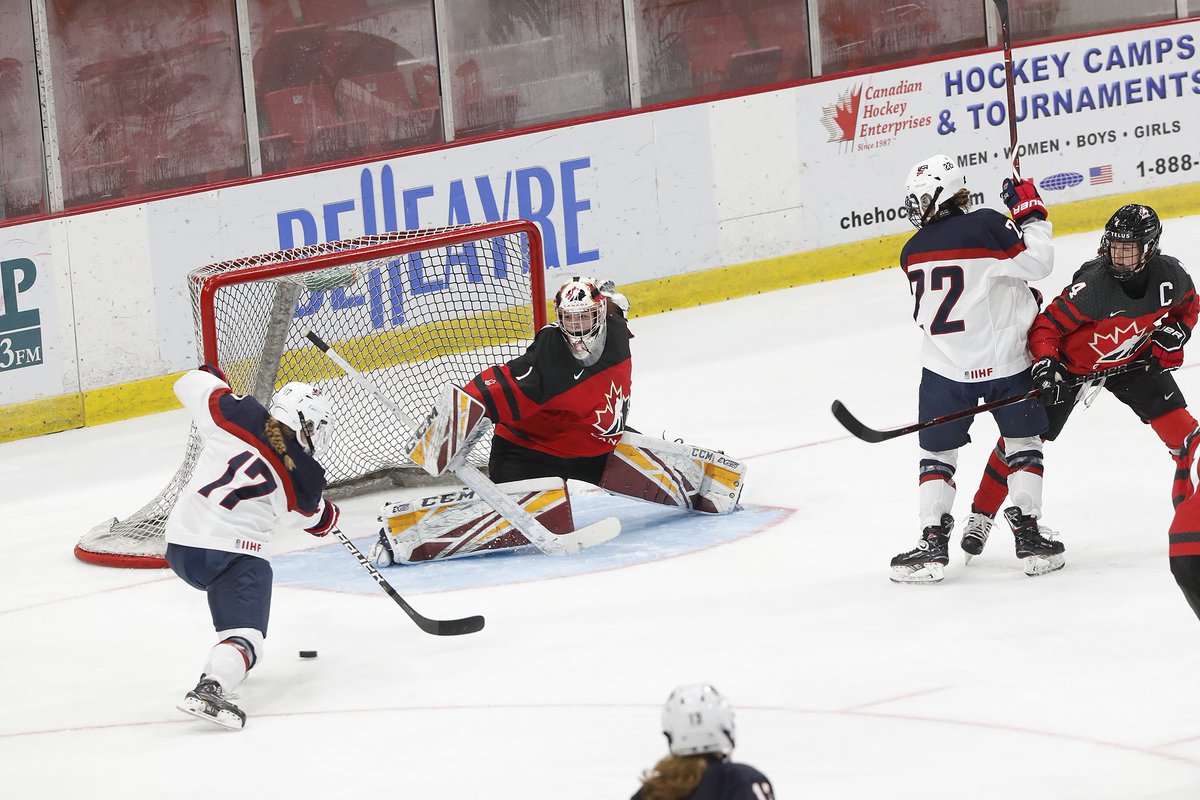 GAME OVER! Ève Gascon turns aside 26 shots to net 🇨🇦 a 2-0 shutout victory over the 🇺🇸. 

🇨🇦 wins the three-game series 2-1. #U18Series #WU18

📊 hc.hockey/U18CanUSA3