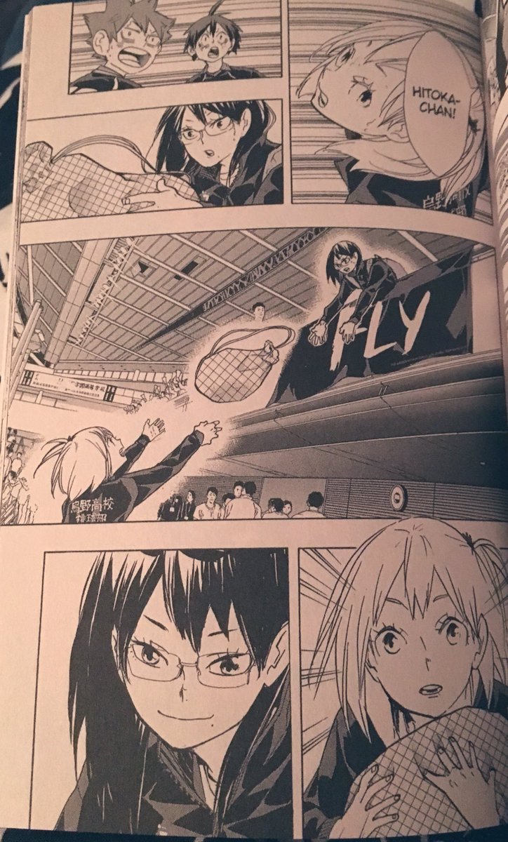 LJ_Hollywood's tweet photo. This feels like one of those volume (or even series)-defining chapters. The double page splash-flashback was mind blowing!
Shimizu rarely gets a moment in the spotlight because of the big personalities on the team, so it was fantastic to see her shine here.
#Haikyu!! #Volume26 https://t.co/3D6P4PEqdX