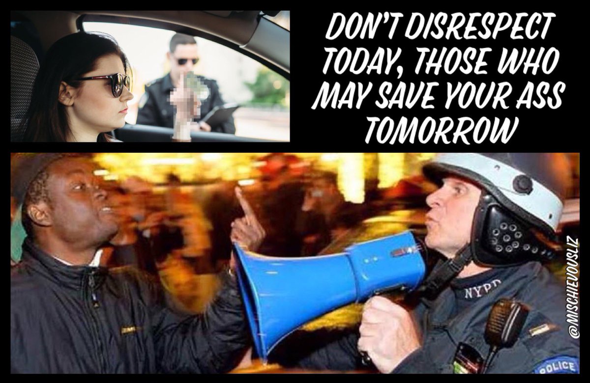 Mischievousliz's tweet photo. @stjude1010 Here, they canโt really do anything... taunting isnโt against the law, otherwise these assholes would get a pair of new bracelets and a free ride๐ค #FreeSpeech ๐คท๐ปโโ๏ธ๐คฆโโ๏ธ#Disrespect #BadUpBringing ๐ค๐#BackTheBlue https://t.co/laguflwIWe