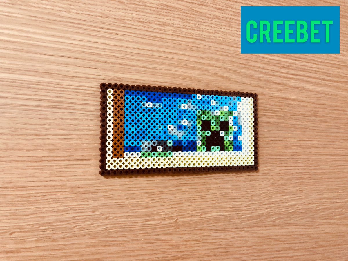 職人シュガー オシャレな絵画が出来ました 23 アイロンビーズ パーラービーズ マインクラフト Minecraft Perlerbeads T Co U35ol9sd0q Twitter