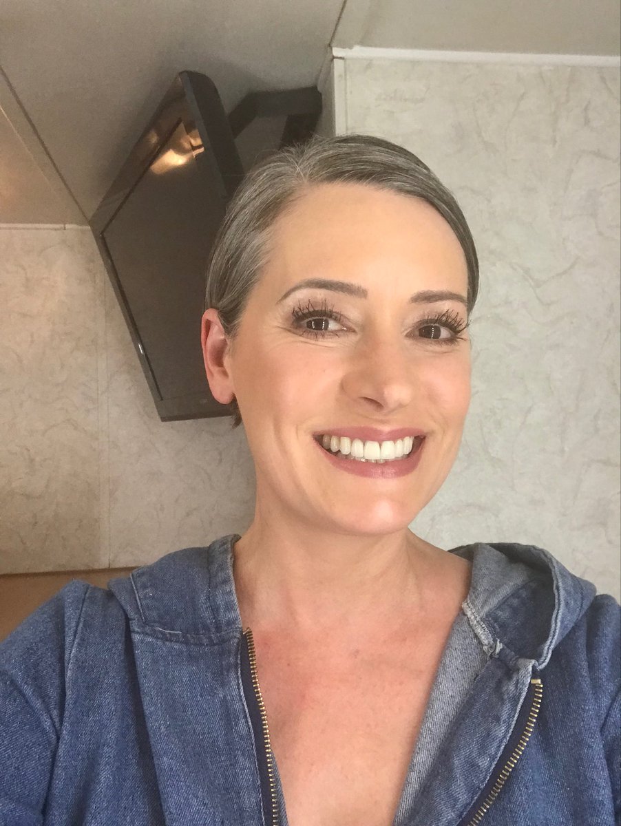 Paget Brewster On Twitter Grey Short Hair And Still Getting Cast