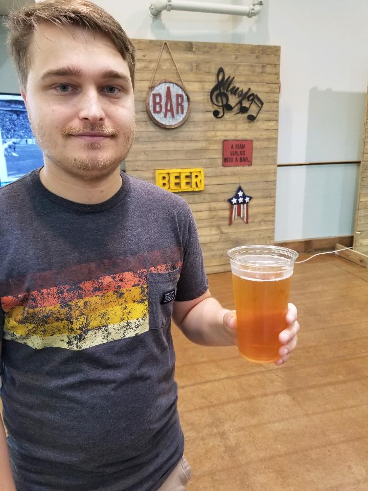 TreyBrews's tweet photo. Indiana state fair. Indiana beer. Drinking a St Joseph Cornerstone kolsch. https://t.co/utaLoM5Kqc