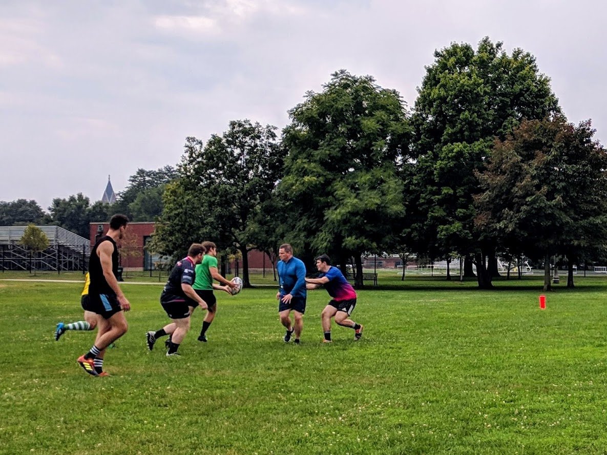 StockyardersRL's tweet photo. Heavy rain for the warm up at Winnemac Park #MWRL #USARL https://t.co/m6o8lR4TG6