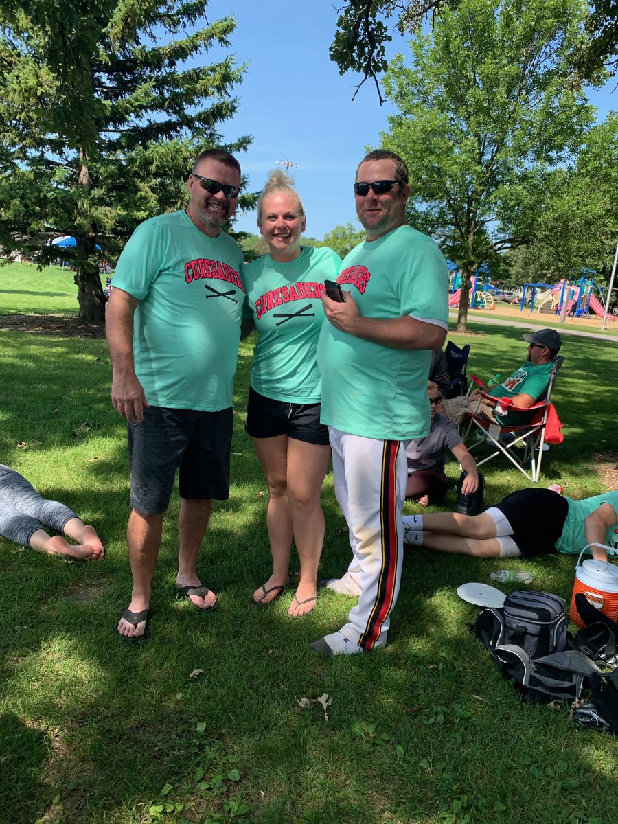 jjocon21's tweet image. Played a little ball today for a great cause! Going to be sore tomorrow but well worth it! #cancerresearch #SwingfortheCure 🥎🥎