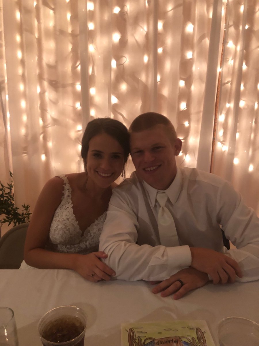 He did it! Congrats to a special couple on your big day! Handicap going higher Ethan