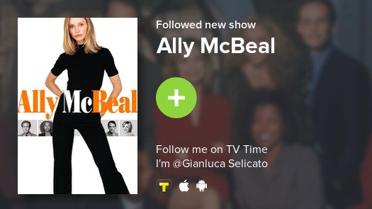I just added Ally McBeal to my library! #tvtime tvtime.com/r/IimU