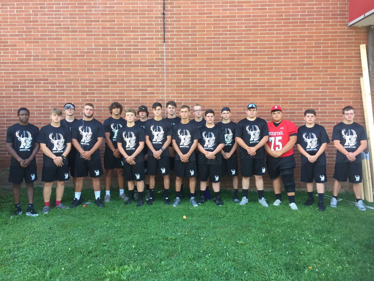 bucksfball's tweet photo. Bucks football wrapped up its first year of 24/5 camp with a trip to the hogsback and a scrimmage against Cameron county. Now it’s time to get the season going #bucksfball #bucktheworld #renovo @docmasse @bucksfball @eddo32 @circlewsports https://t.co/adzkViuHoy