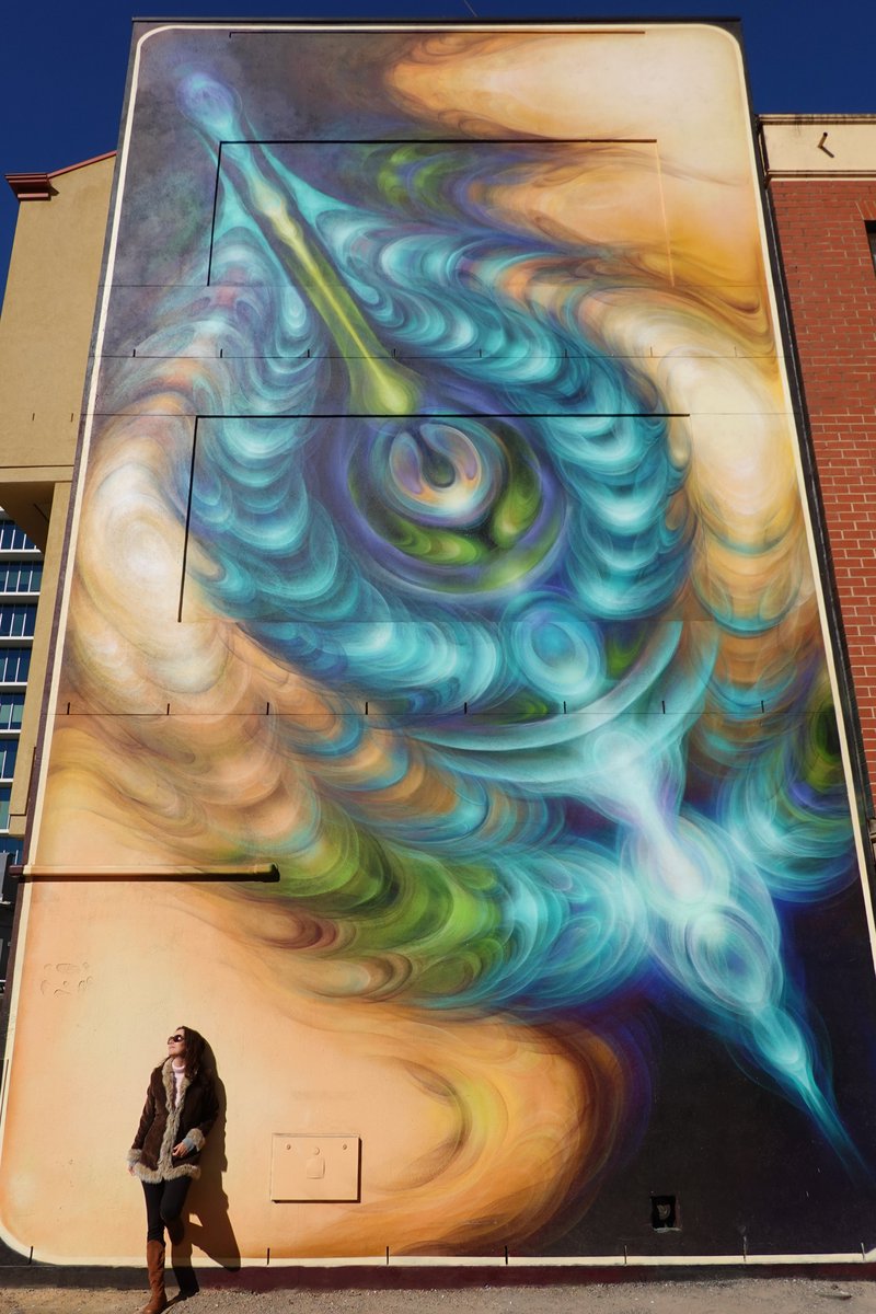 MarieBarbieri's tweet photo. Look at what's just gone up in #Adelaide, and from one of our favourite artists. If you know your street art, you'll guess who he is. As for what it is, well, art is in the eye of the beholder, so that'll be down to your own interpretation. #order55 #streetart #southaustralia https://t.co/xWdE8IsabW