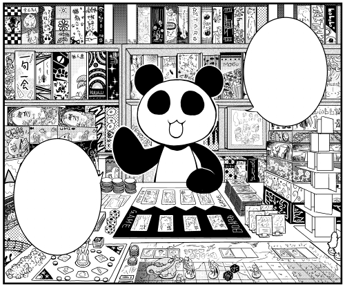 いつお披露目できるかわからなくなったので　お気に入りのコマをみてくれくれ～(^－^)☆

描き込みを頑張ったボードゲームの絵 