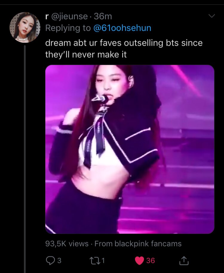 technically it’s not defending(?) but bts paved the way