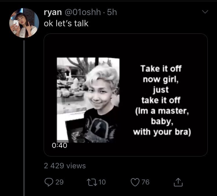 technically it’s not defending(?) but bts paved the way