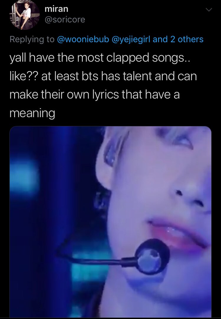 technically it’s not defending(?) but bts paved the way