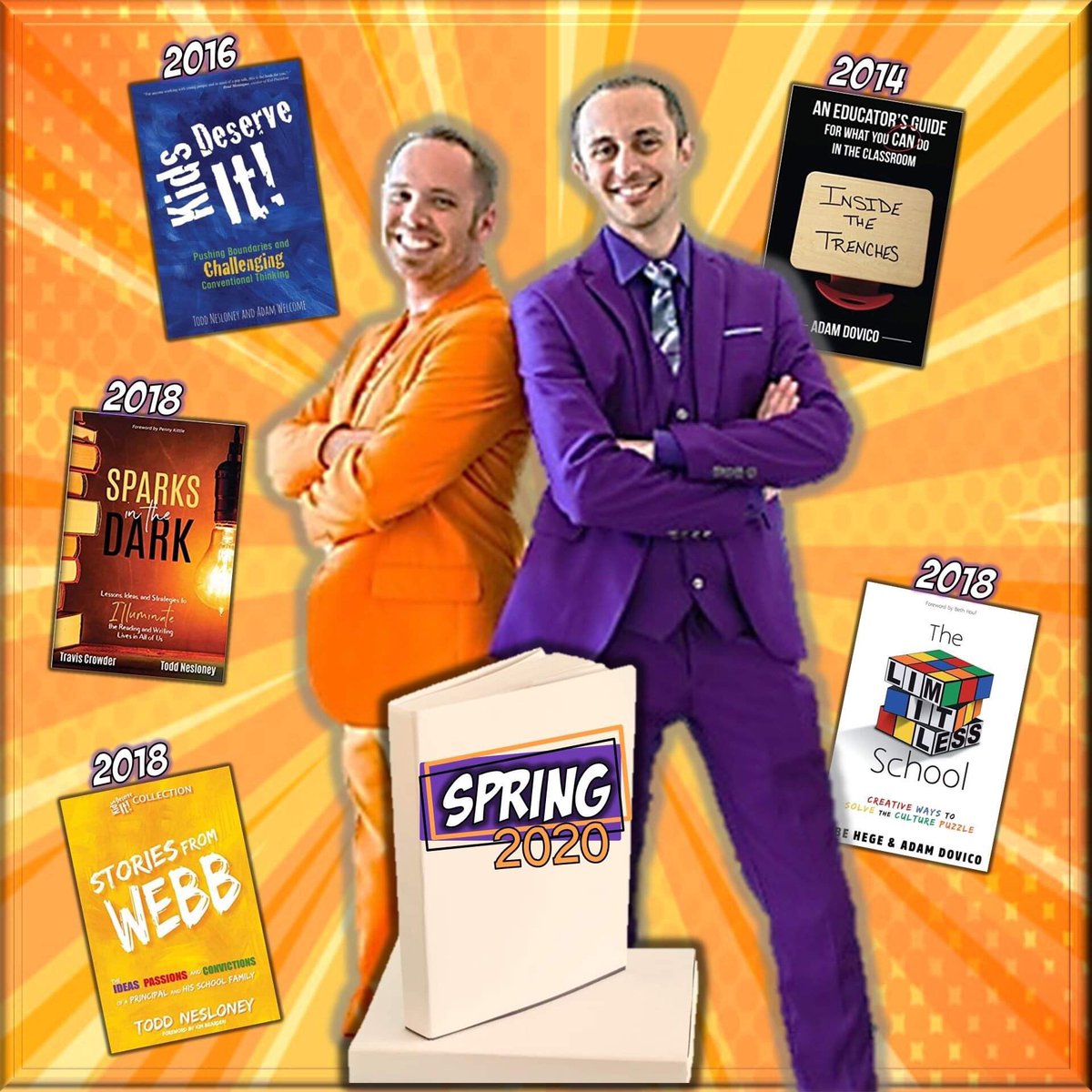 adamdovico's tweet photo. What happens #WhenKidsLead?
The answer: We are laying the groundwork for a future society that is confident, intellectual, and cultured. @techninjatodd and I are excited to announce our book with @DBC_inc, When Kids Lead! Coming Spring 2020! https://t.co/QMS6PPPBgM