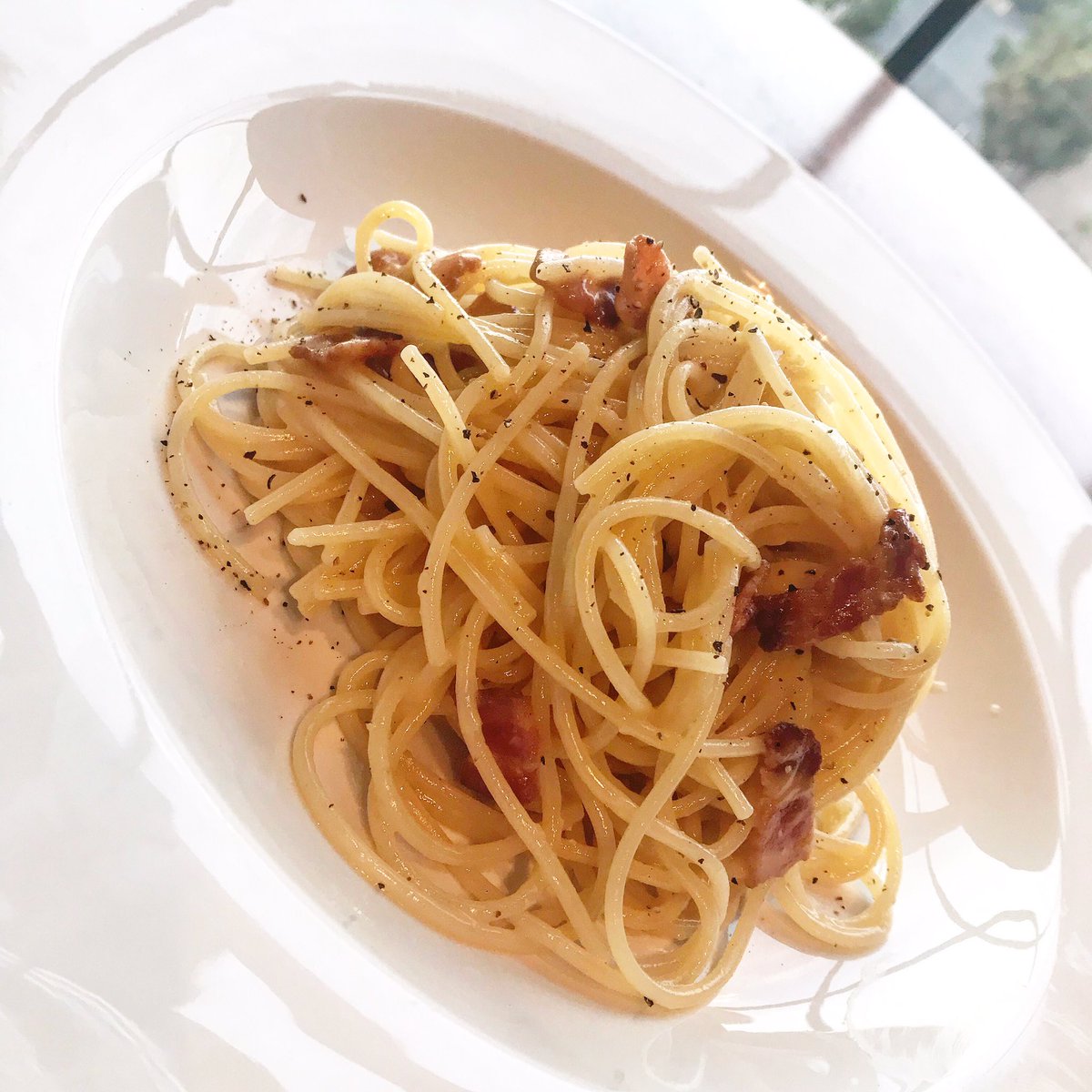 GQ_Blu's tweet photo. #PastaBae nick with a fresh plate of Spaghetti Carbonara #HomeMade #SingleBlackManWhoCooks https://t.co/pfINMdZu02