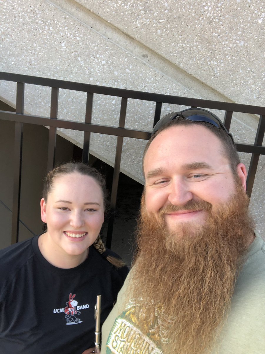 Allison Holsey after her premiere performance with the UCM Marching Mules! Becca Lairson performs with the MSU Pride Band tomorrow night at 7pm in Springfield, MO. We’re so proud of our Holden Alumni!