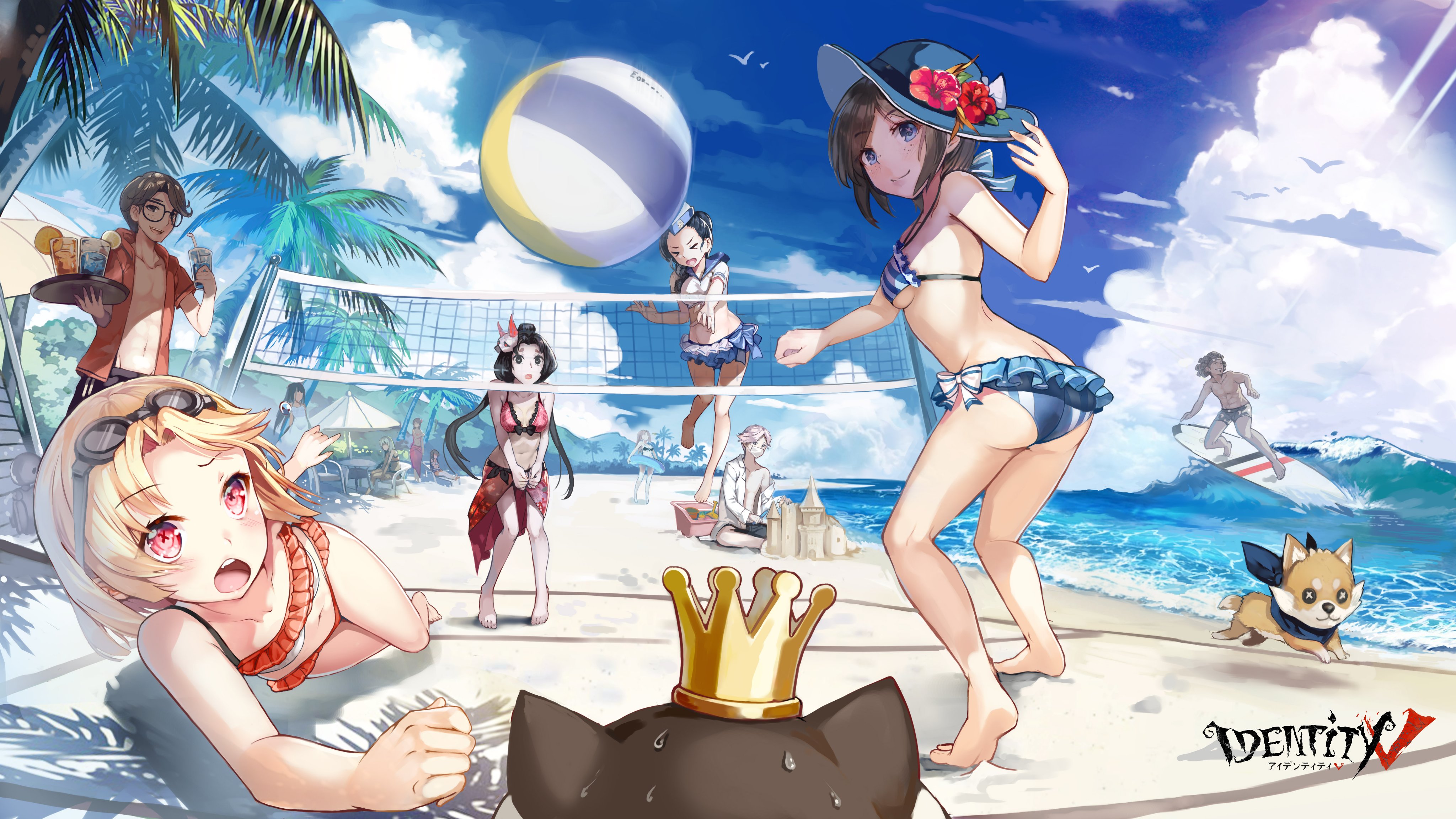 公式 Identityv 第五人格 夏なの 海なの ビーチバレーなの 砂浜では今 夏より熱いバトルを繰り広げているなの 決して負けられない戦いがここにある なの Spirtieさん 素敵なイラストをありがとうございますなの Identityv 第五人格 第五