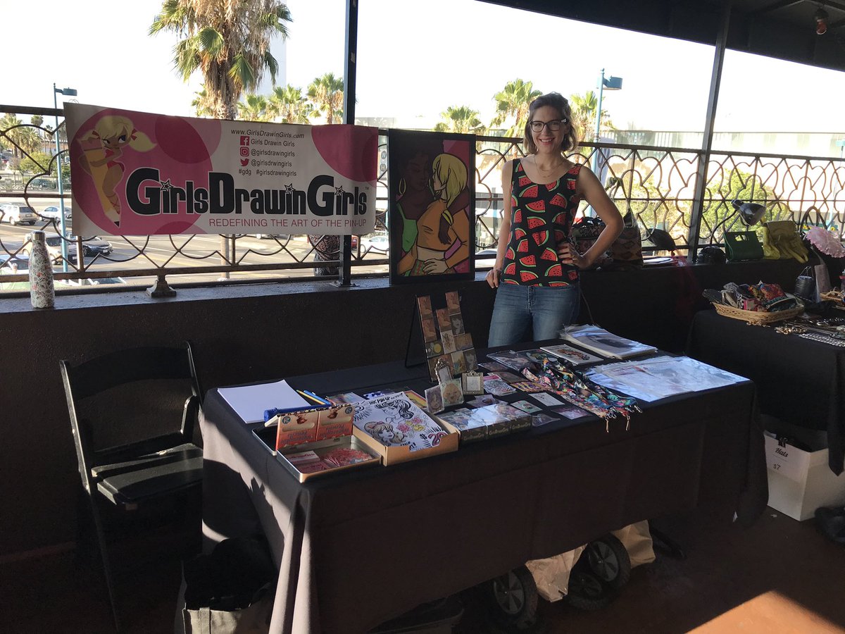 girlsdrwingirls's tweet photo. It’s SHOWTIME!!
#GDG and Joan Varitek are set up and ready to draw at @TheFederalNoHo for the @PinupPoleShow.
#GirlsDrawinGirls #pinuppoleshow #burlesque #poledancing #carshow #cruisein #pinup #pinupart #pinupgirl #livedrawing #art #artist #illustration #supportwomenartists https://t.co/HX5JCNjGS3