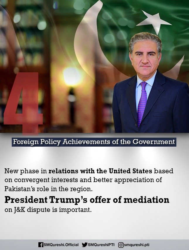 RadioPakistan's tweet photo. #PTIPerformance: Pakistan's #ForeignPolicy witnessed remarkable vigor during last one year (1/4) https://t.co/PYvD4Cv2Lr @SMQureshiPTI, #PakForeignPolicy https://t.co/KIhGPo0vjS