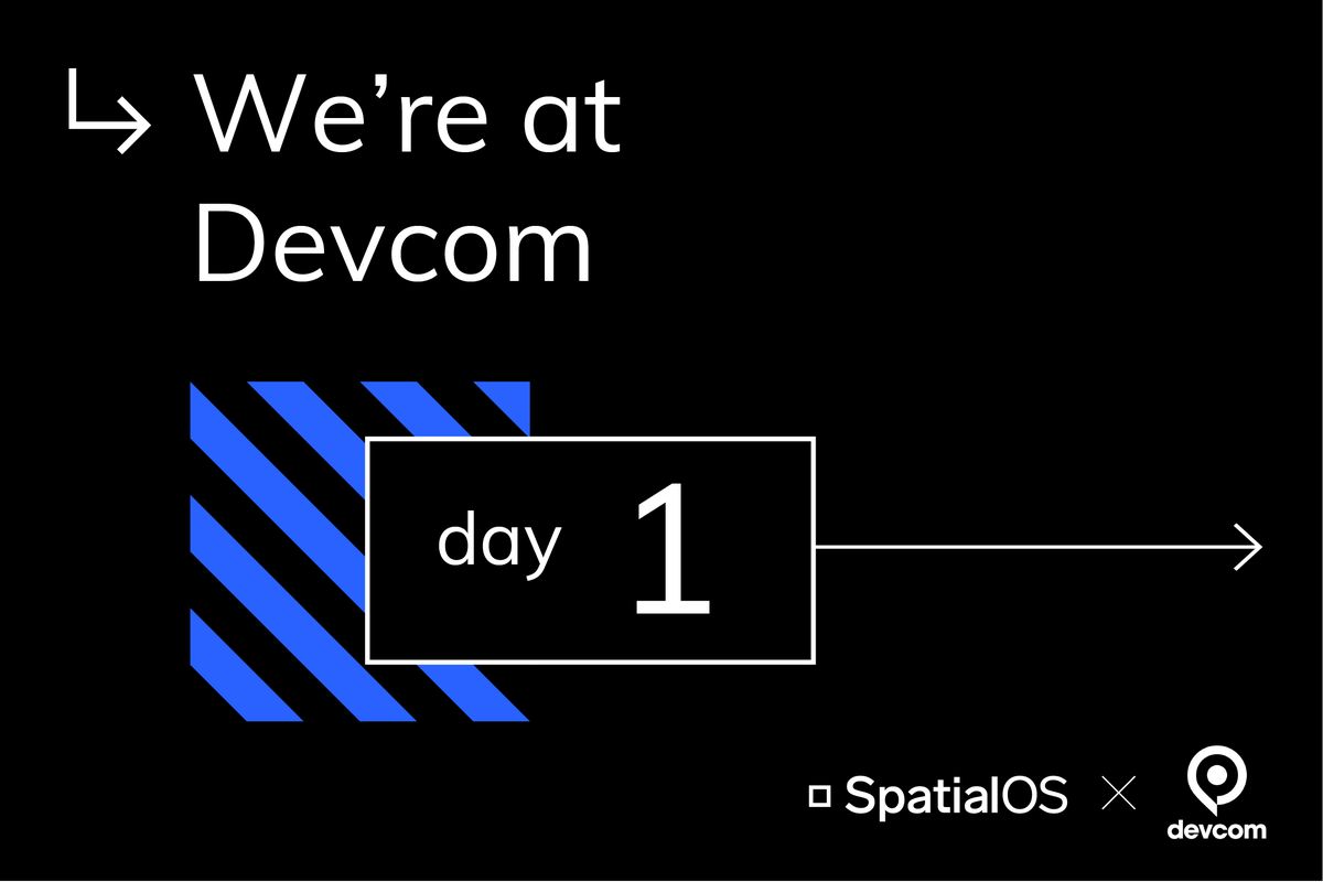 Improbableio's tweet photo. The team are at #Devcom19 - drop by and say hi on booth C7!

Talk to our engineers, discover the power of #SpatialOS for your #online #multiplayer game, enter our competition to win an EVGA GeForce RTX 22070 graphics card and more.

#games #gamedev #MultiplayerMultiplied https://t.co/8HJdbybQQL
