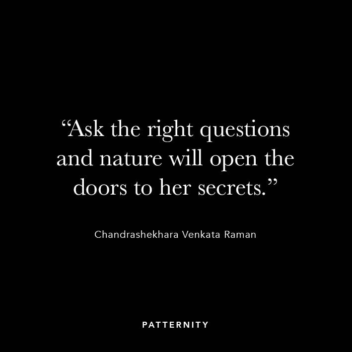 Honouring the ancient wisdom of pattern in life
Find out more about the inspirational power of pattern by visiting patternity.org or reading #ANewWayOfSeeing – our 300 page hardcover book exploring the beauty and wonder of pattern throughout time.