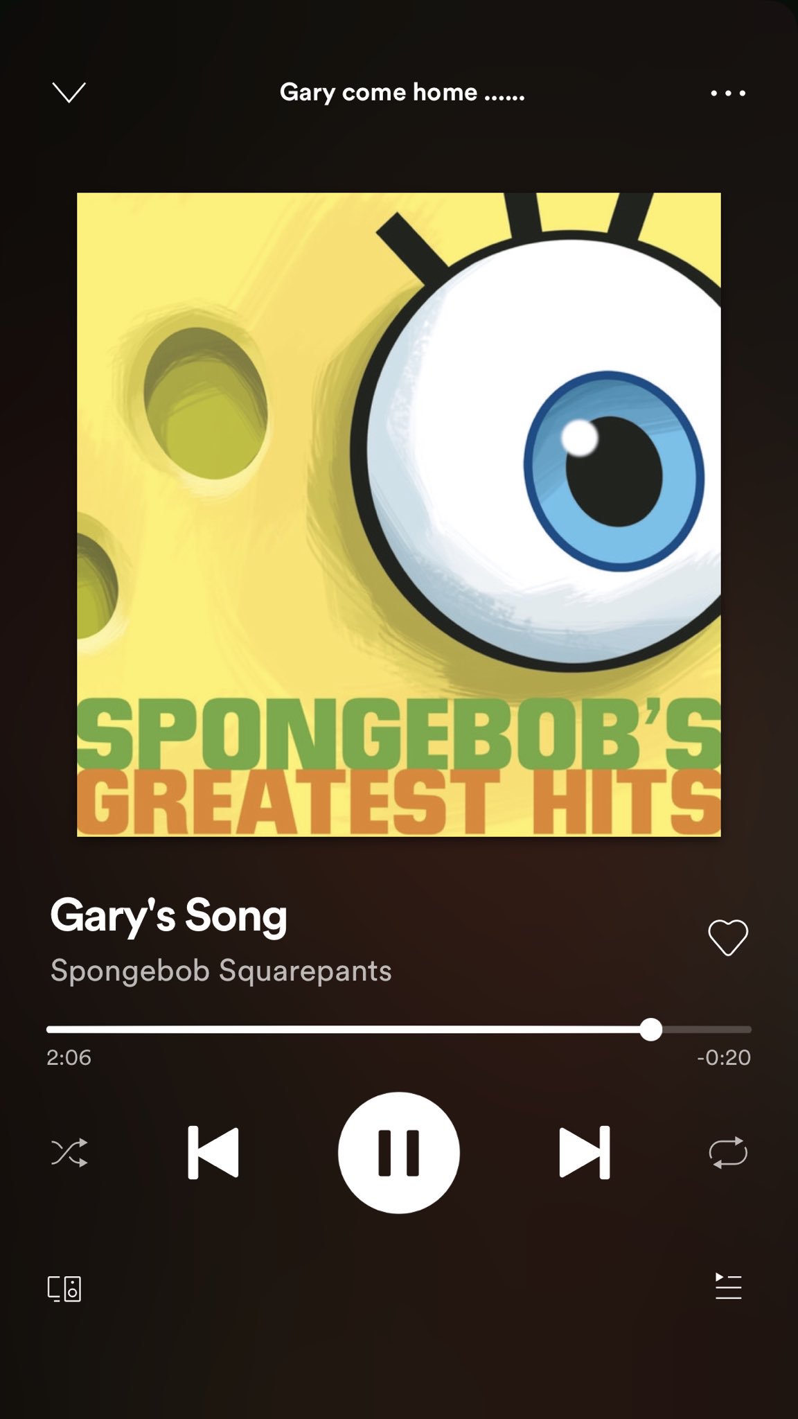 Sad Song, SpongeBob SquarePants