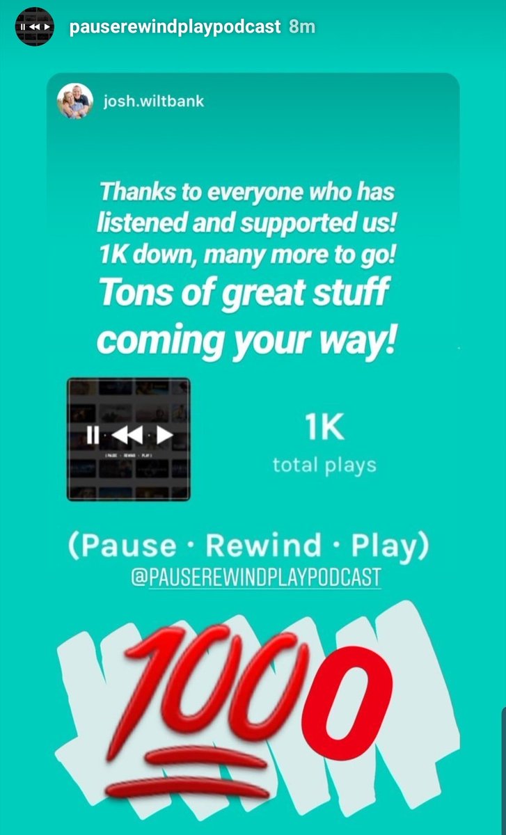 Pauserewindpla's tweet photo. 🙏🙏🙏 Thank you everyone! More great content is on the way!
#PauseRewindPlay #Podcast #Movies #MoreBrackets #MoreNewReleases #MoreClassics #MoreGuests https://t.co/6YvpMRRPDQ