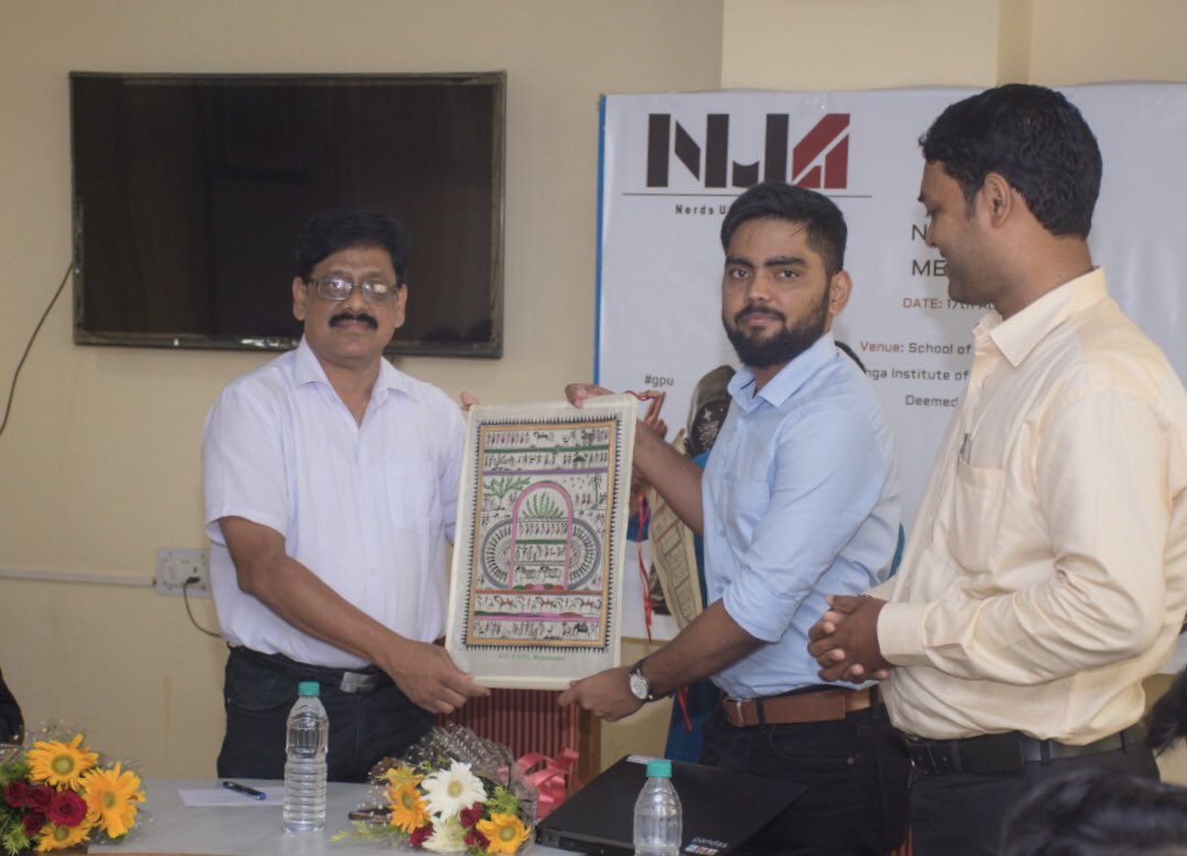 SamareshMishra's tweet photo. #KIIT #SchoolofComputerEngg organized NUA Dev Meetup 17-8-2019. Thanks to resource persons Mr. Sunil Patel,Sr. Soln Architect-Deep Learning,NVIDIA; Amlan Panigrahi, NUA Adm & Manish Ku. Choudhary,High Radius @chitaprakash @TuringStars @KIITUniversity https://t.co/AoBrjneyNU