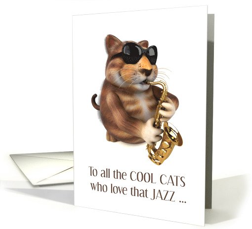 International Jazz Day April 30th With Cool Cat In Black Glasses card
#Jazzday #internationalholidays #holidays #coolcat #jazz #music #greetingcards

https://t.co/zJSedkL0sx https://t.co/kAebyEY9UI