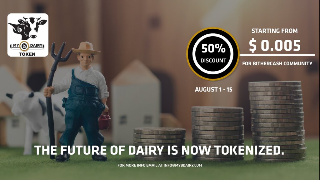 BitherGroup's tweet photo. The Future Of dairy is on ToKenized
Visit our website too for frequent information https://t.co/6Q9XzIdSty

#Bithercash #blockchain #BitherGroup #BitherFoundation #BitherX #FiFame #BitherHome https://t.co/DATgaTDg9L