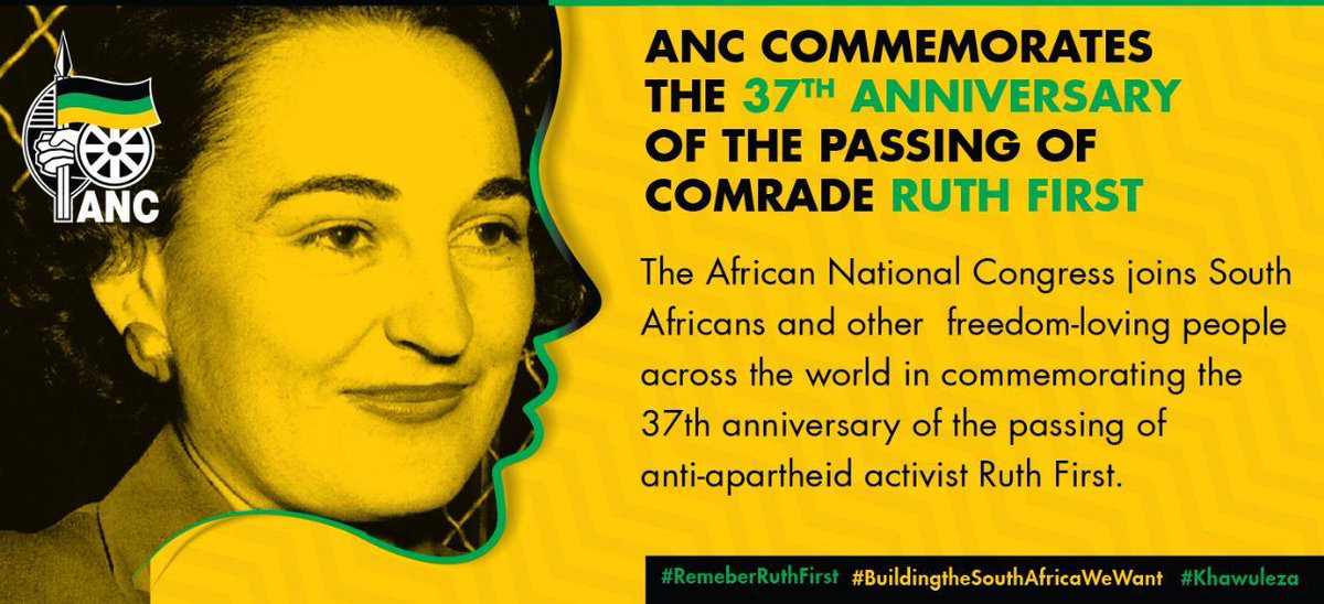 CdeDada's tweet photo. #RememberingRuthFirst let me acknowledge this powerful woman. https://t.co/zQIIWmYsI3