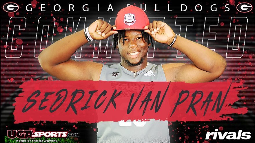 💜💛 The Easton family congratulates Sedrick Van Pran  on his commitment to the Georgia Bulldogs. @LXIII_NOVA WE are proud of you. #3019Strong 💜💛