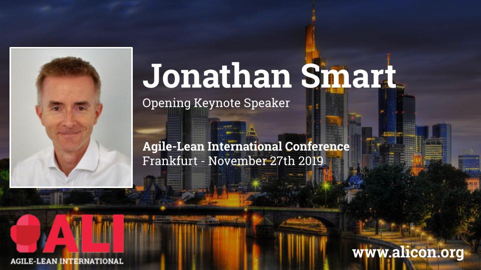 AgileLeanIrl's tweet photo. Learn from the best... @jonsmart wowed our audience at #ALI2019 and now he is keynoting our new ALI event in Frankfurt on Nov 27th with a brand new talk on his latest learnings! Early bird tickets only €99 and almost gone! Get yours now at https://t.co/GF8uusfLFy @MeetFrankfurt https://t.co/qtrgSTSjjb